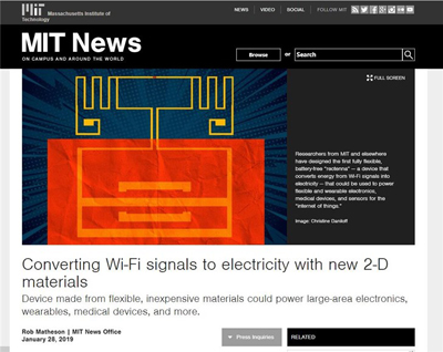 無電池時代要來？科學家將WiFi信號轉(zhuǎn)換成電力