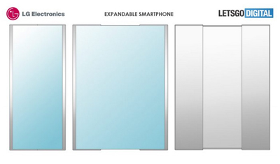 LG 手機的新設(shè)計專利曝光，采用左右可伸縮屏幕設(shè)計