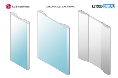 LG 手機的新設(shè)計專利曝光，采用左右可伸縮屏幕設(shè)計